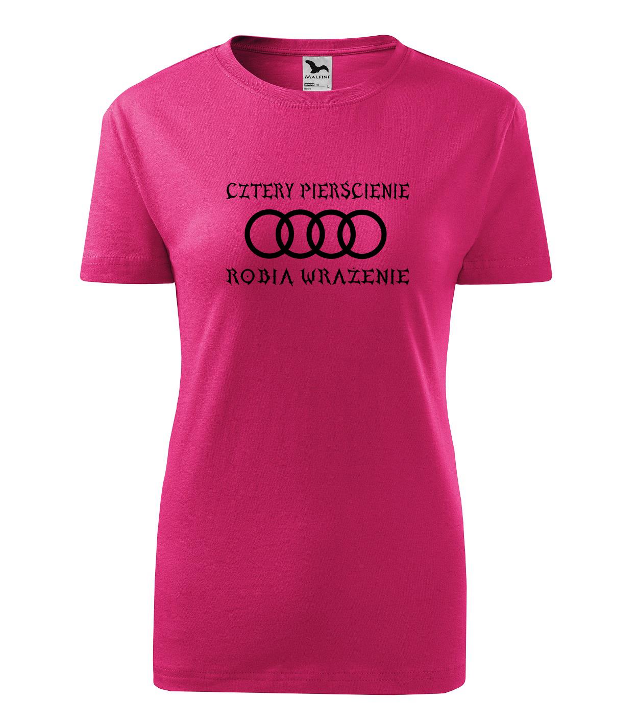 

Koszulka T-shirt cztery pierścienie audi damska