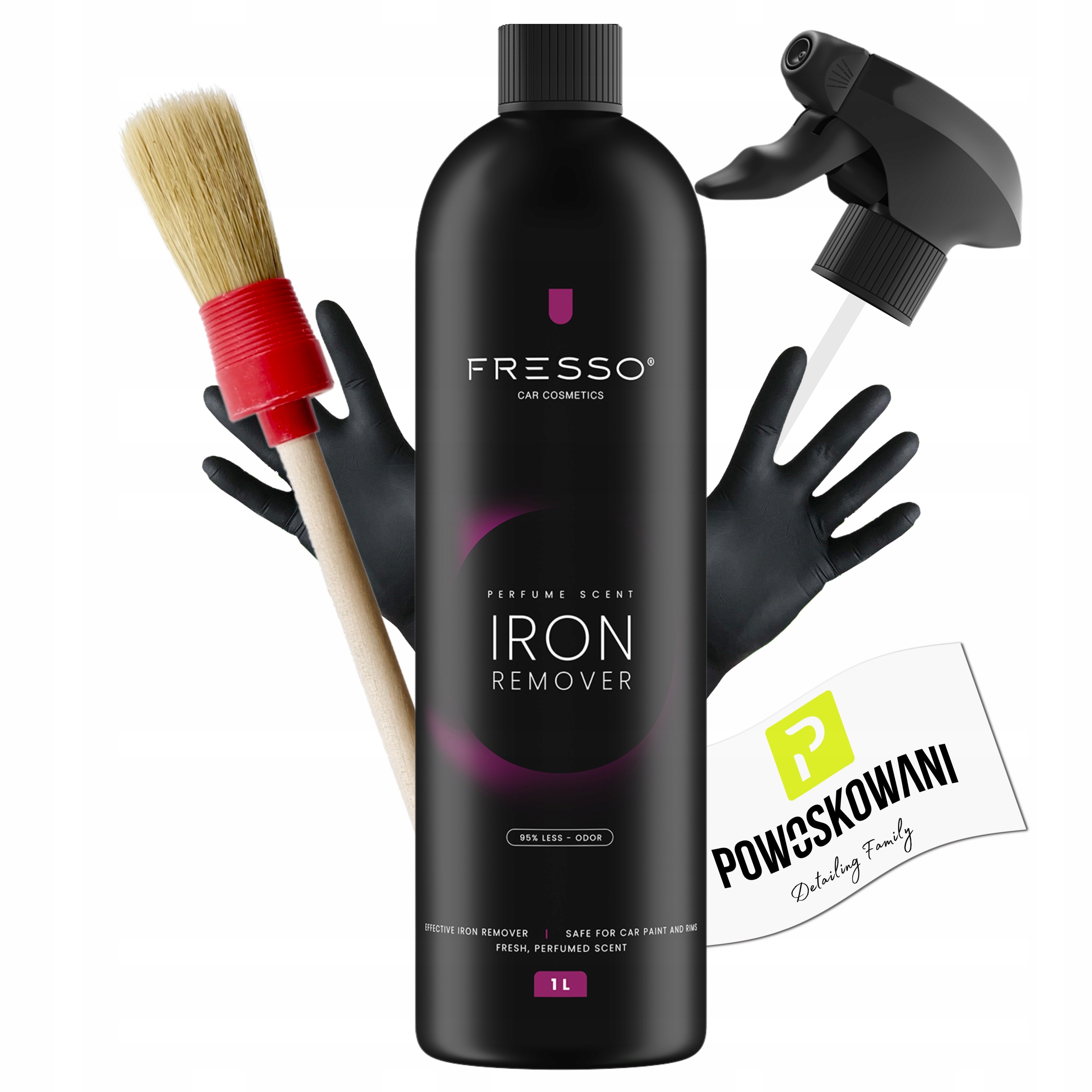 Fresso Iron Remover 1L Deironizer Krwawiący Płyn Do Mycia Felg Lakieru Rdzy