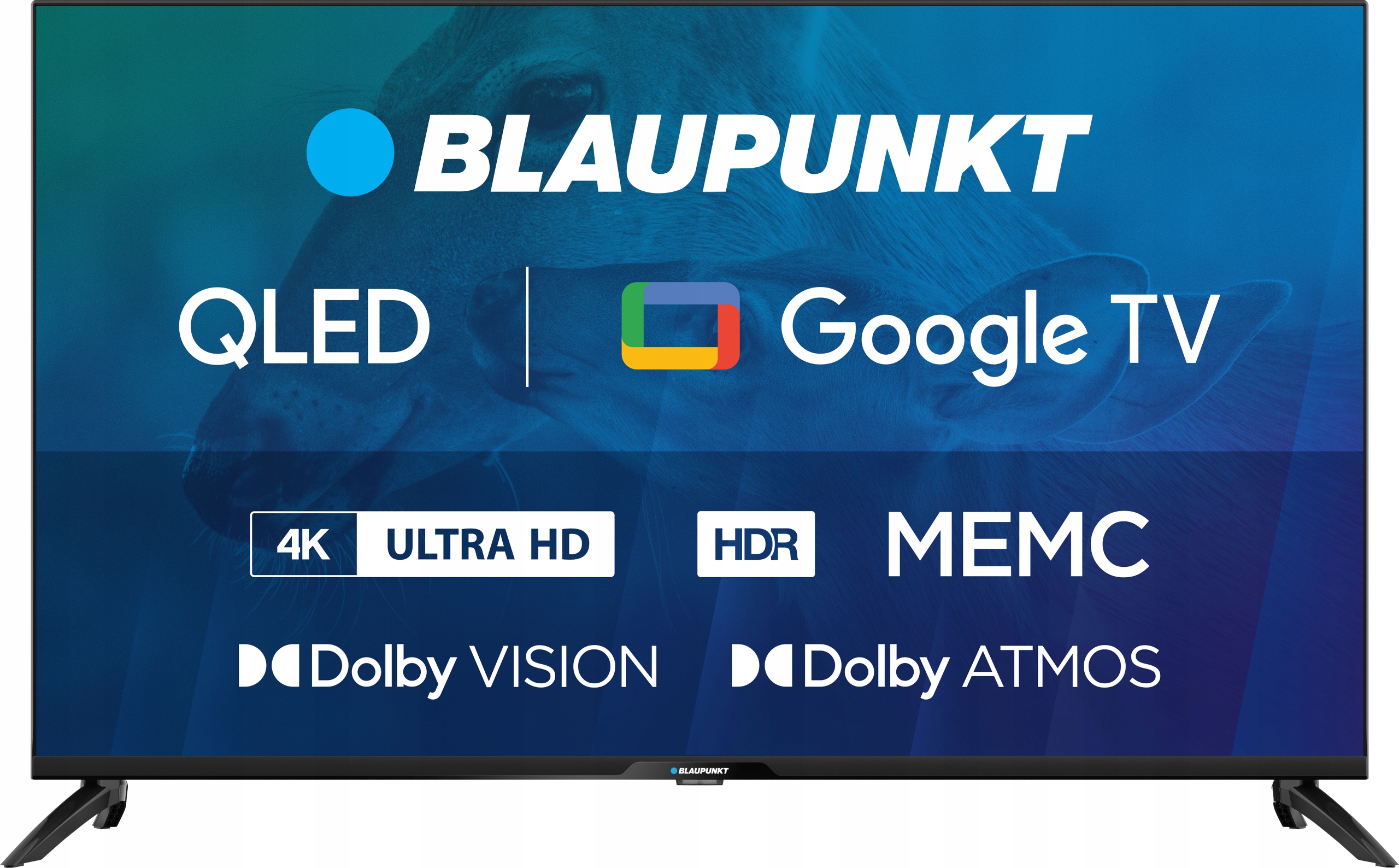 TELEWIZOR BLAUPUNKT QLED 43 CALE 4K UHD GOOGLE SMART TV DVB T T2 HEVC