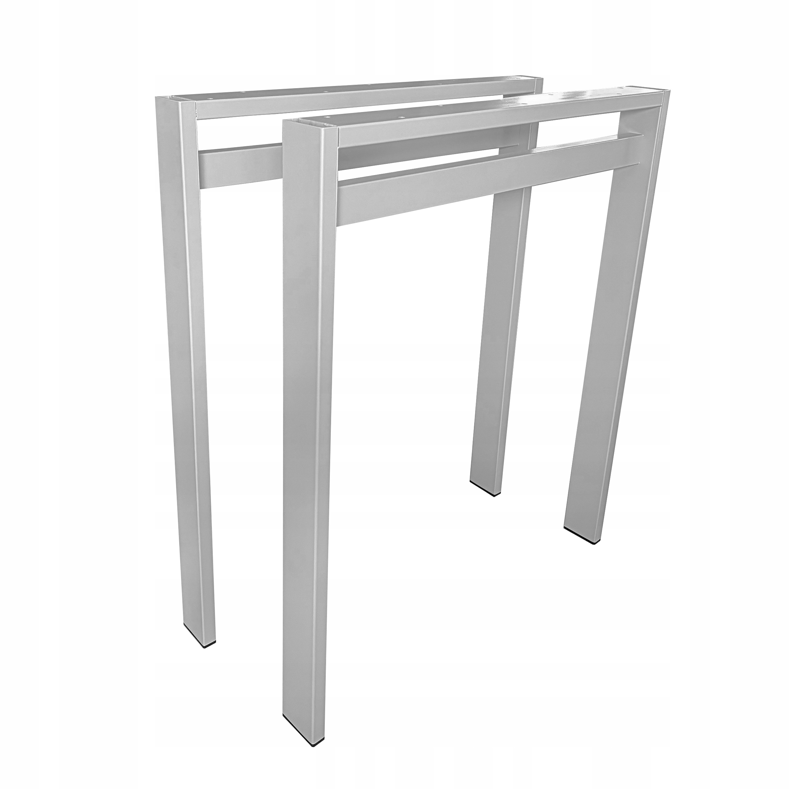 Kovové nohy U na stôl Loft Industrial šedé 50x72 cm Profil 6x2 cm 2 ks