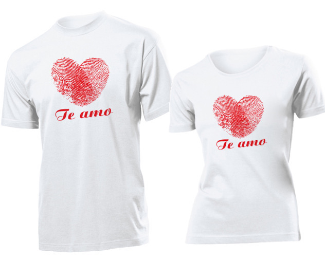 

Koszulki dla par Te Amo Kocham Cie S