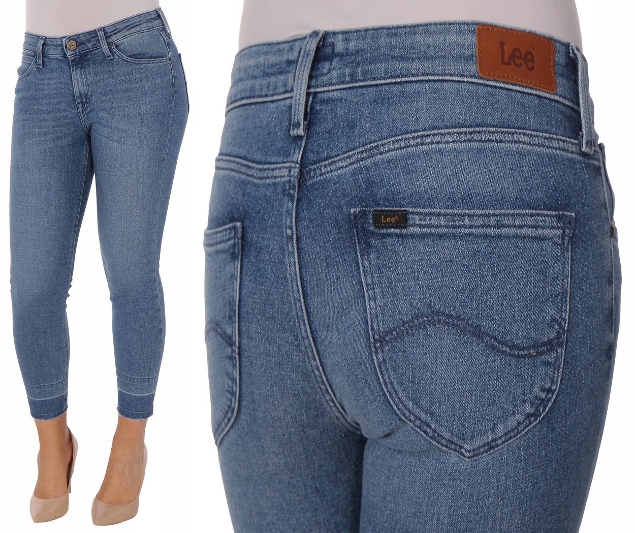 

Lee scarlett fresh blue Jeansy Rurki W27 L31