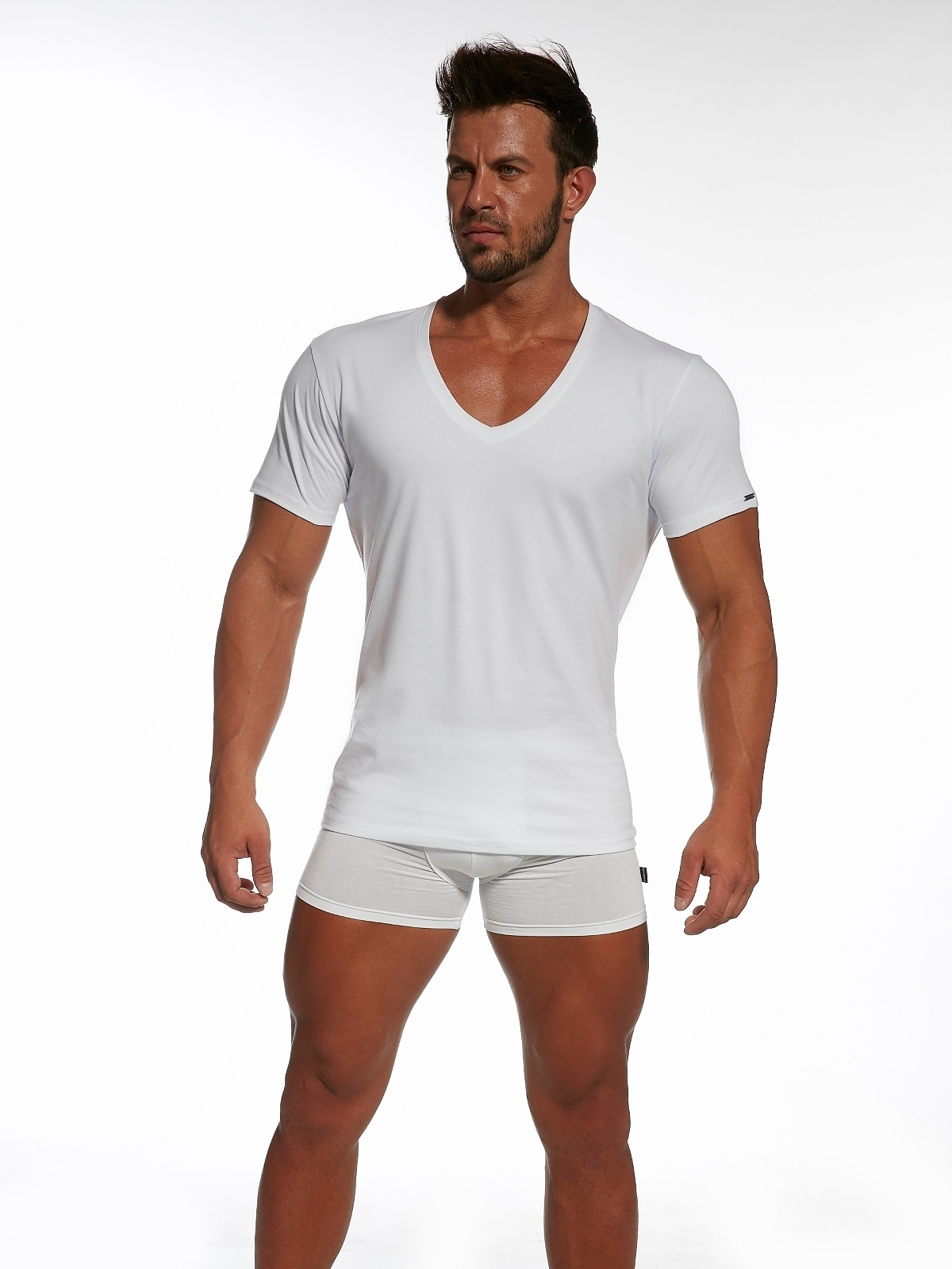 KOSZULKA MĘSKA CORNETTE 203 new BIAŁA XL Płeć mężczyzna