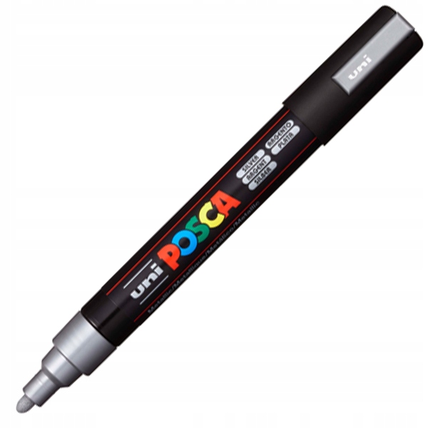 

Marker z farbą plakatową Posca PC-5M srebrny