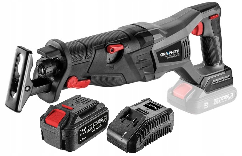

Graphite Pilarka szablowa bezszczotkowa 18V 4AH