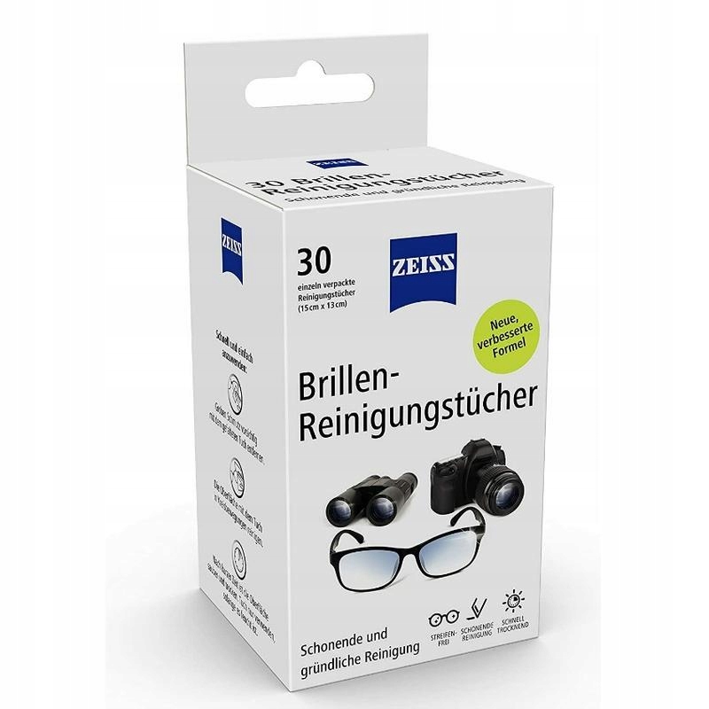 

Zeiss ściereczki nawilżane do okularów 30 sztuk