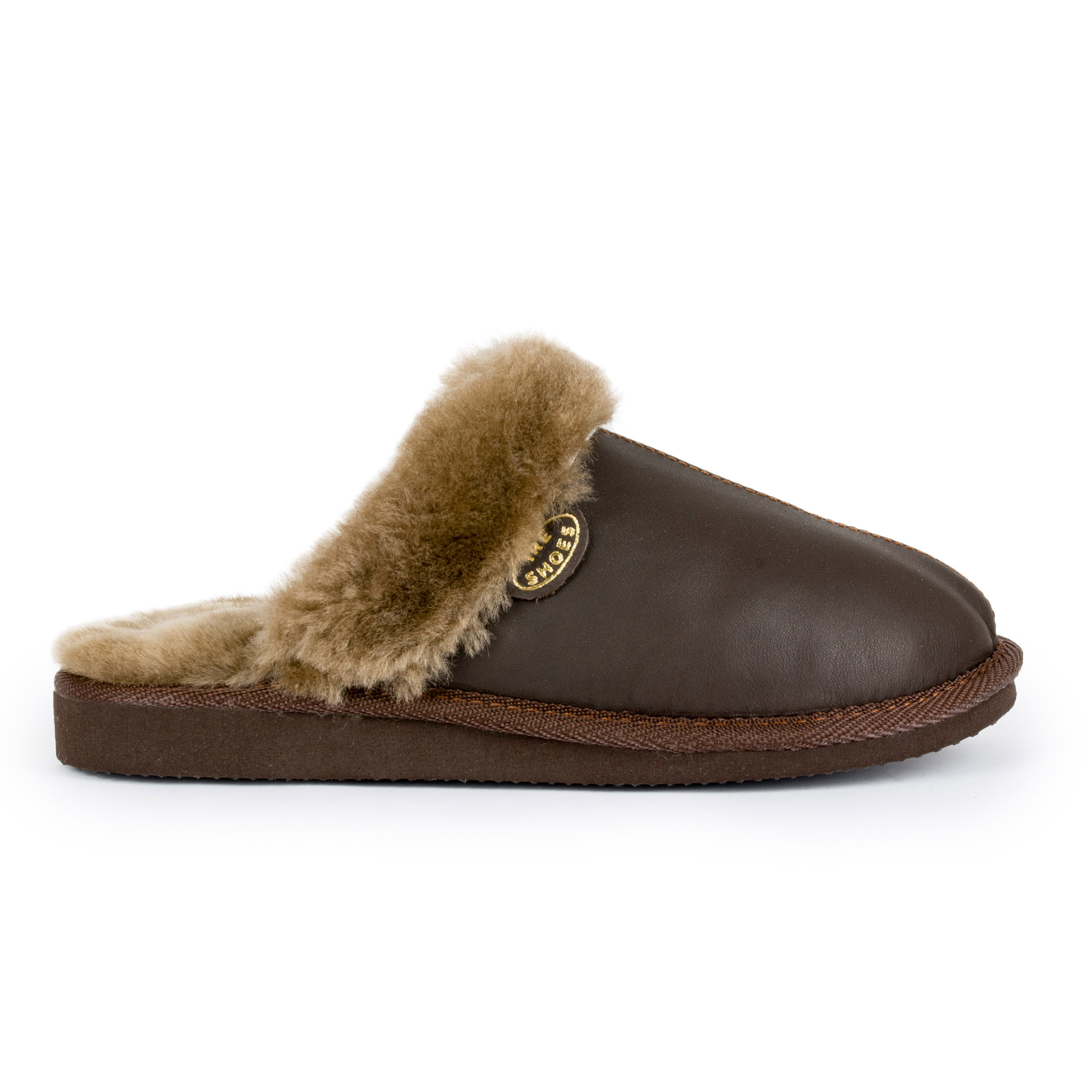 Kožené Pantofle Pantofle Bamboše Laczki Bronz