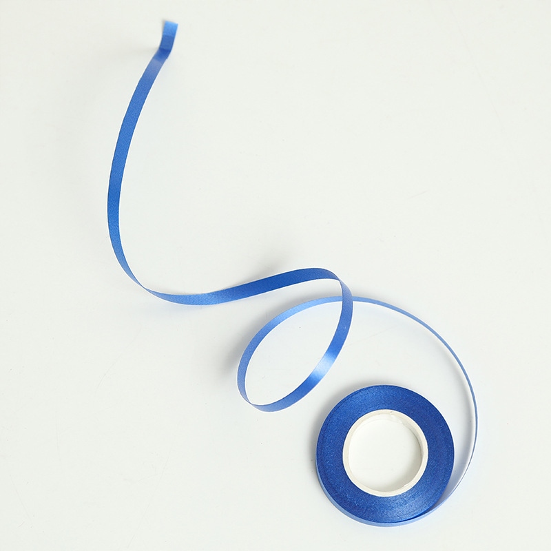 WSTĄŻKA DO BALONÓW TASIEMKA 5M PLASTIKOWA MATOWA NIEBIESKA DO WIĄZANIA