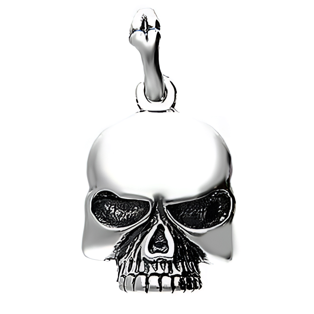 Přívěsek Stříbrný přívěsek Lebka Hlava Kost Smrt Přívěsek