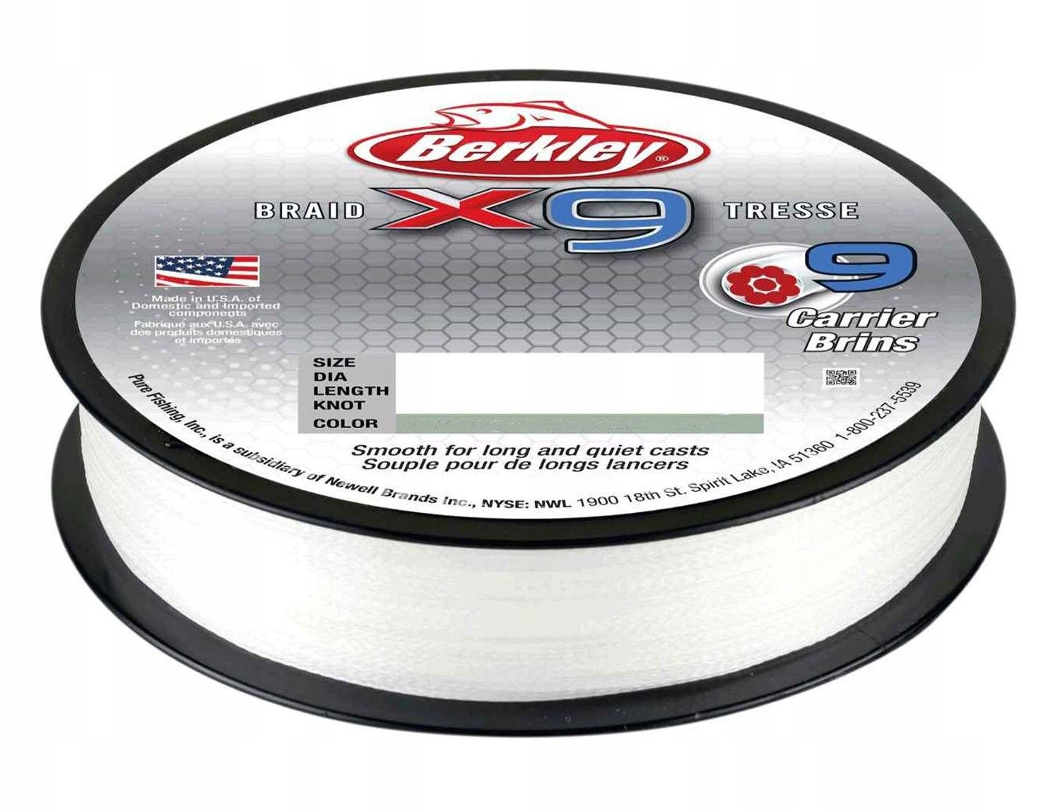 

Plecionka Berkley X9 Braid 0,10mm/150m Crystal