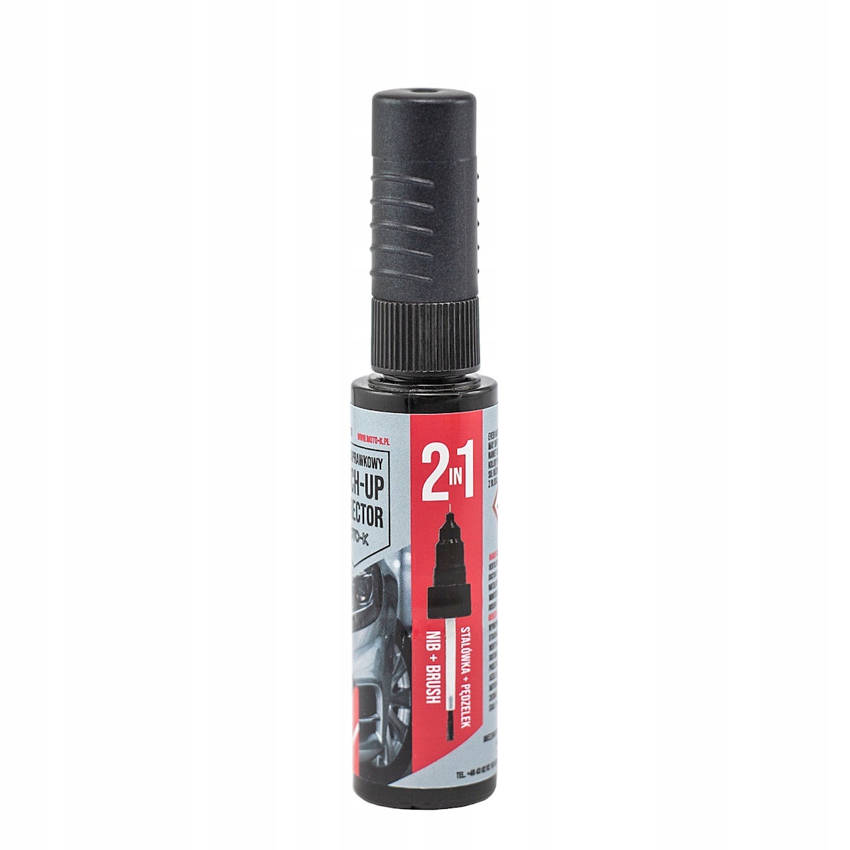 Moto-K lakier zaprawkowy z rapidografem 12ml nr. 650 czarny metalik