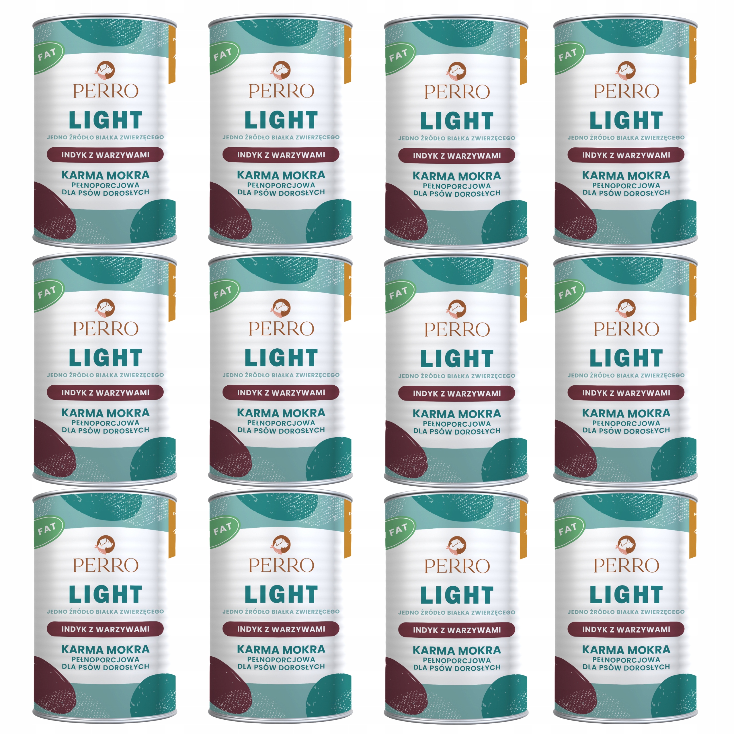 Perro Light Monoproteinové krmivo pro psy Krůta se zeleninou 12 x 400 g