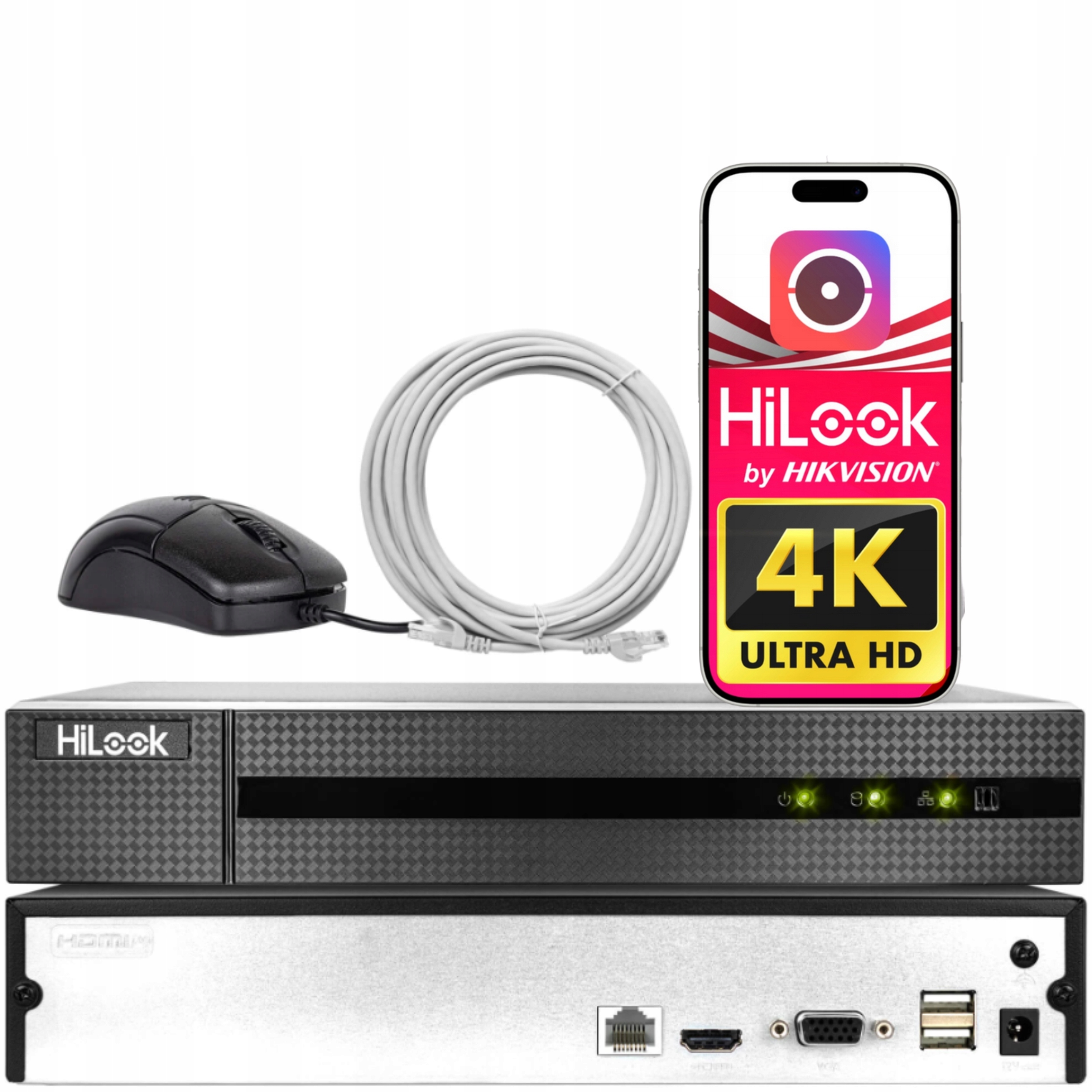 Rejestrator NVR-108MH-C 8 Kanałowy H265+ Hilook By Hikvision