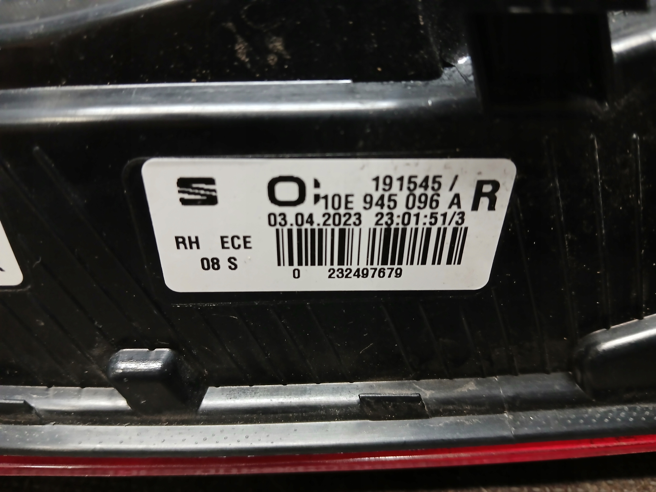 light rear part right CUPRA BORN LED 10E945096A