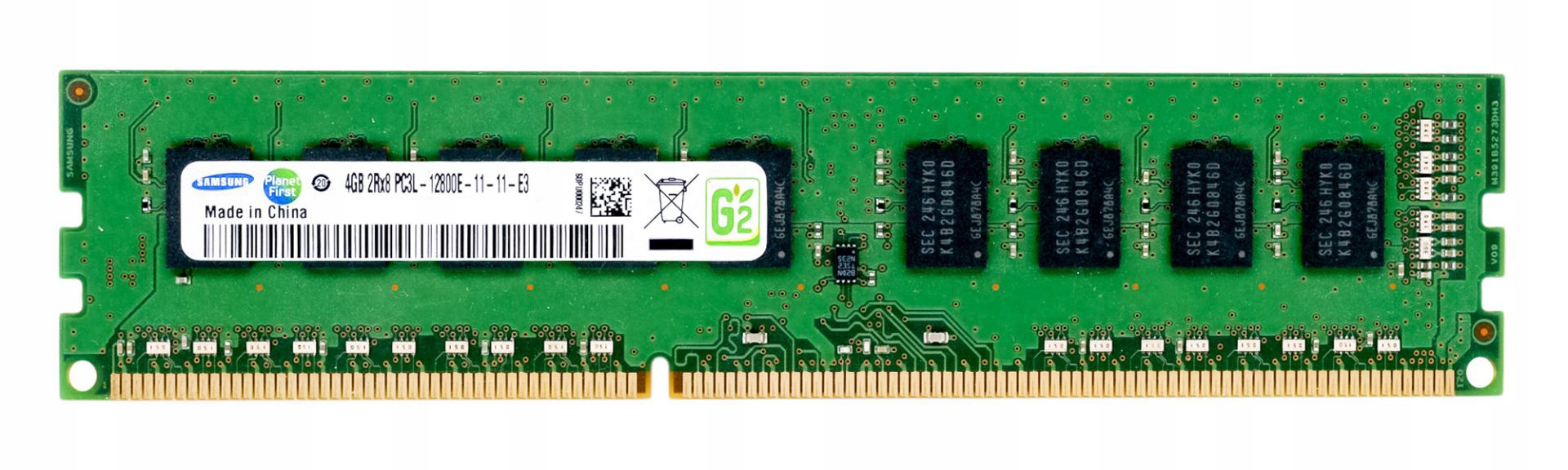 Samsung 4GB DDR3 2Rx8 1600MHz PC3L-12800E Ecc Unbuff