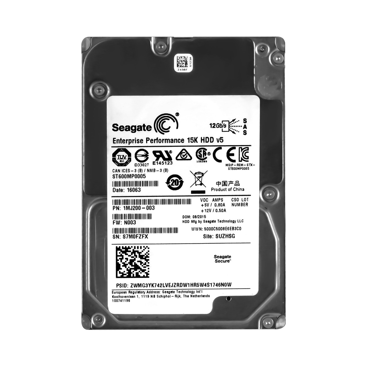 Seagate 600GB 15K 128MB SAS-2 2.5" ST600MP0005