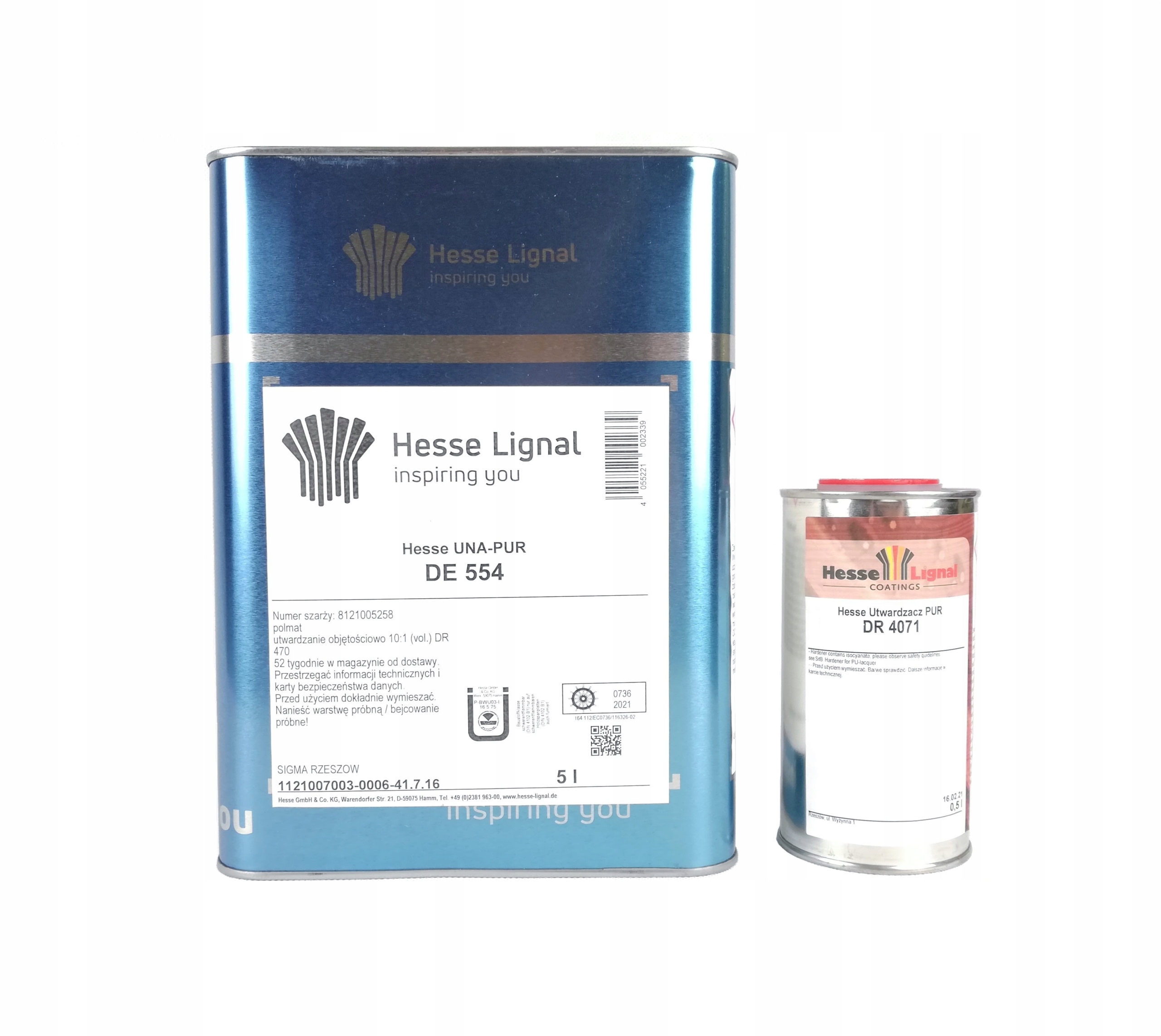 Hesse Lakier bezbarwny na schody Thixo-pur De 433-2 pół matowy 5L utwardz