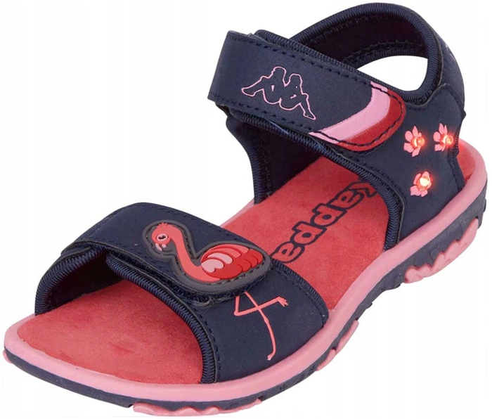 BUTY DZIECIĘCE KAPPA SANDAŁY ŚWIECĄCE LED ROZM. 28 Kolor wielokolorowy