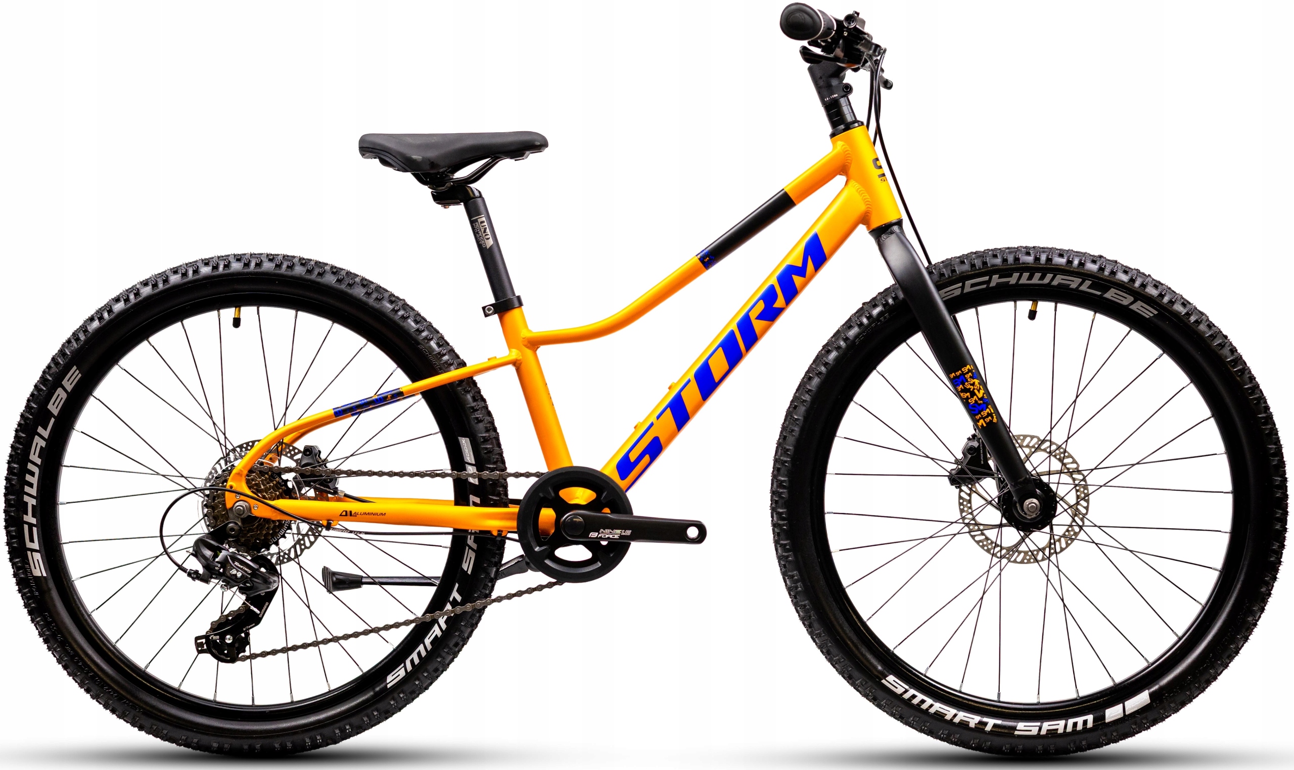 Rower Młodzieżowy 24 Storm Rocky 2HD rama 11 pomarańczowy 2025 1x7