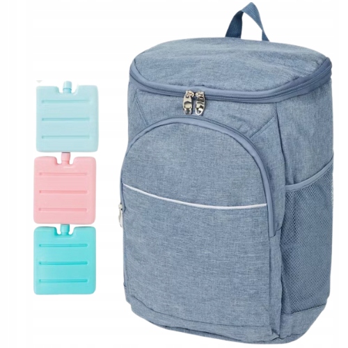 Plecak termiczny Torba 14L niebieski + 3 wkłady