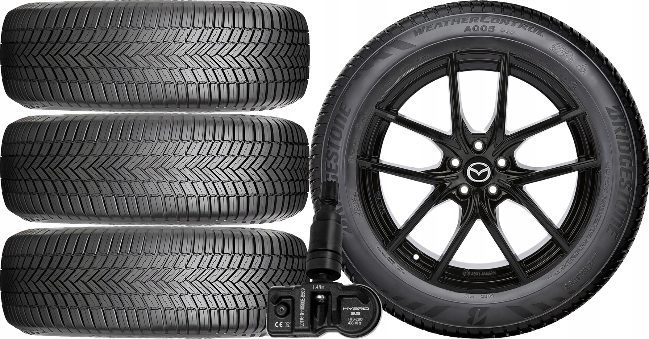 НОВЫЕ КОЛЕСА Mazda CX-7 Bridgestone 235/60r18+TPMS