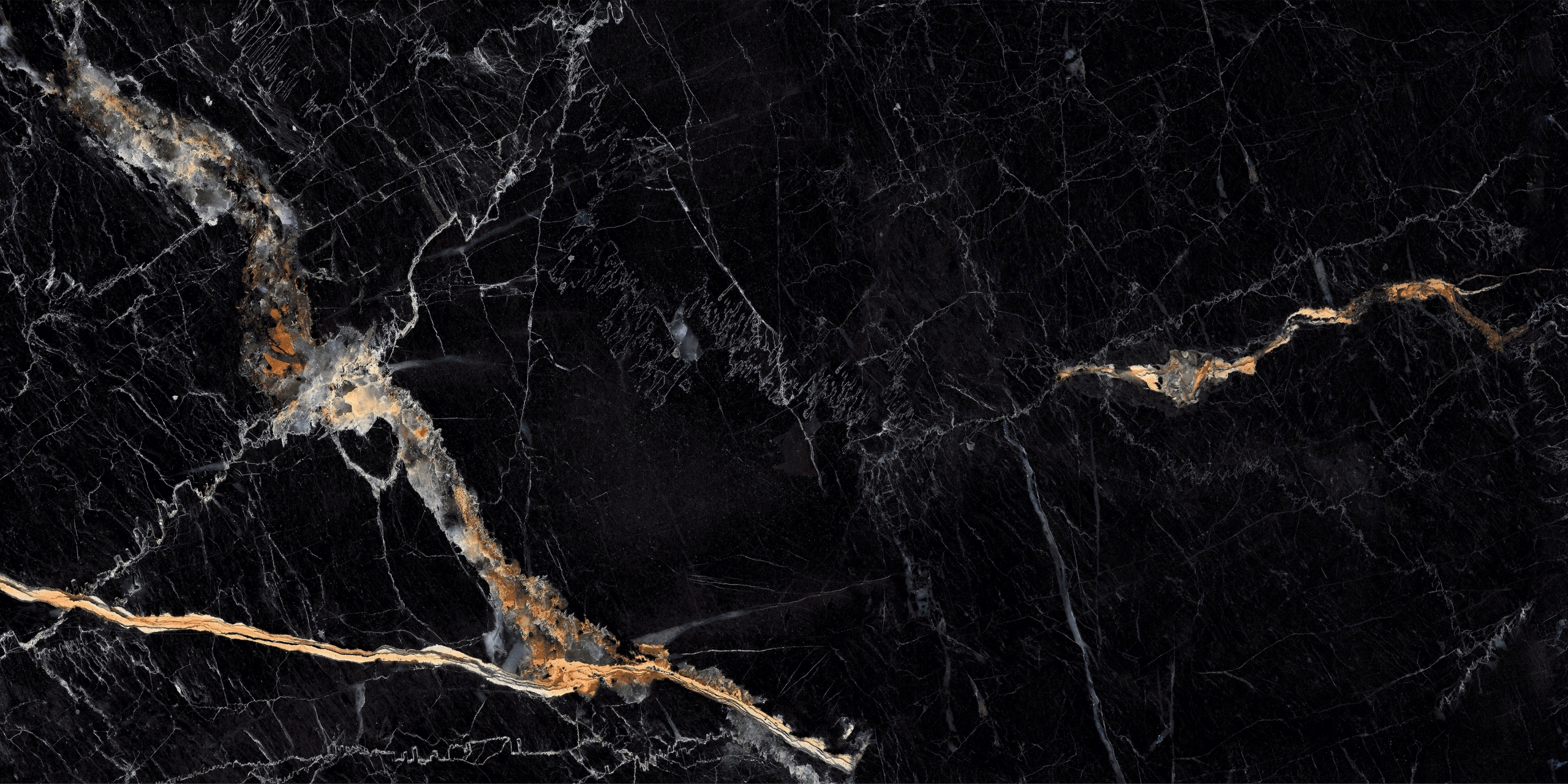 PŁYTKI PODŁOGOWE CZARNY MARMUR ZE ZŁOTĄ ŻYŁĄ COSMIC BLACK 60X120 POŁYSK Kod producenta PD-LO-CB-0001