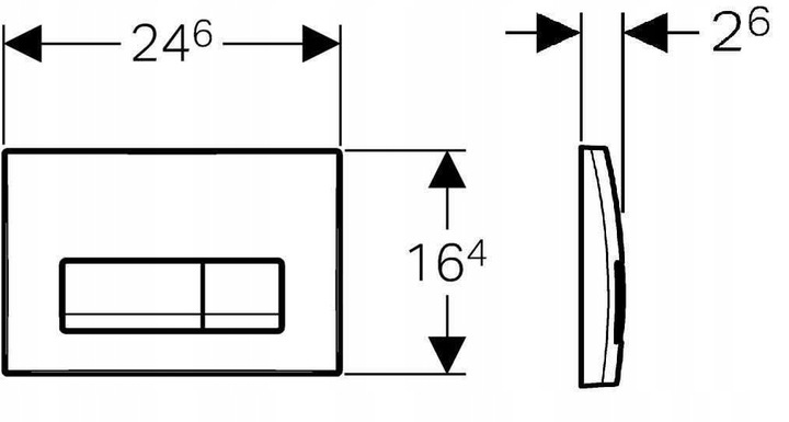 Geberit Delta50 przycisk 115.119.21.1 Marka Geberit