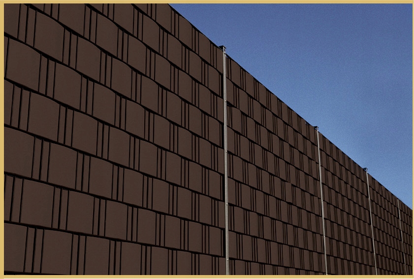 TAŚMA OGRODZENIOWA BRĄZOWA 4,7cmX48m PANELOWA PŁOT Długość 48 m