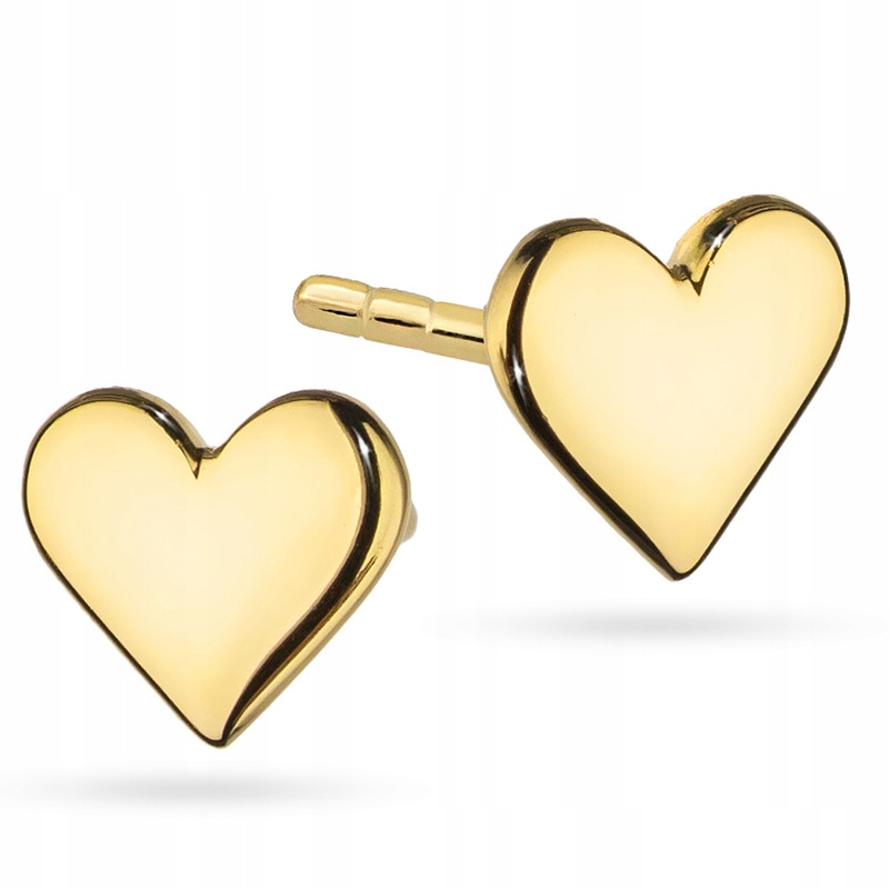 

Złote Kolczyki Celebrytka Serduszka pr. 585 Serce