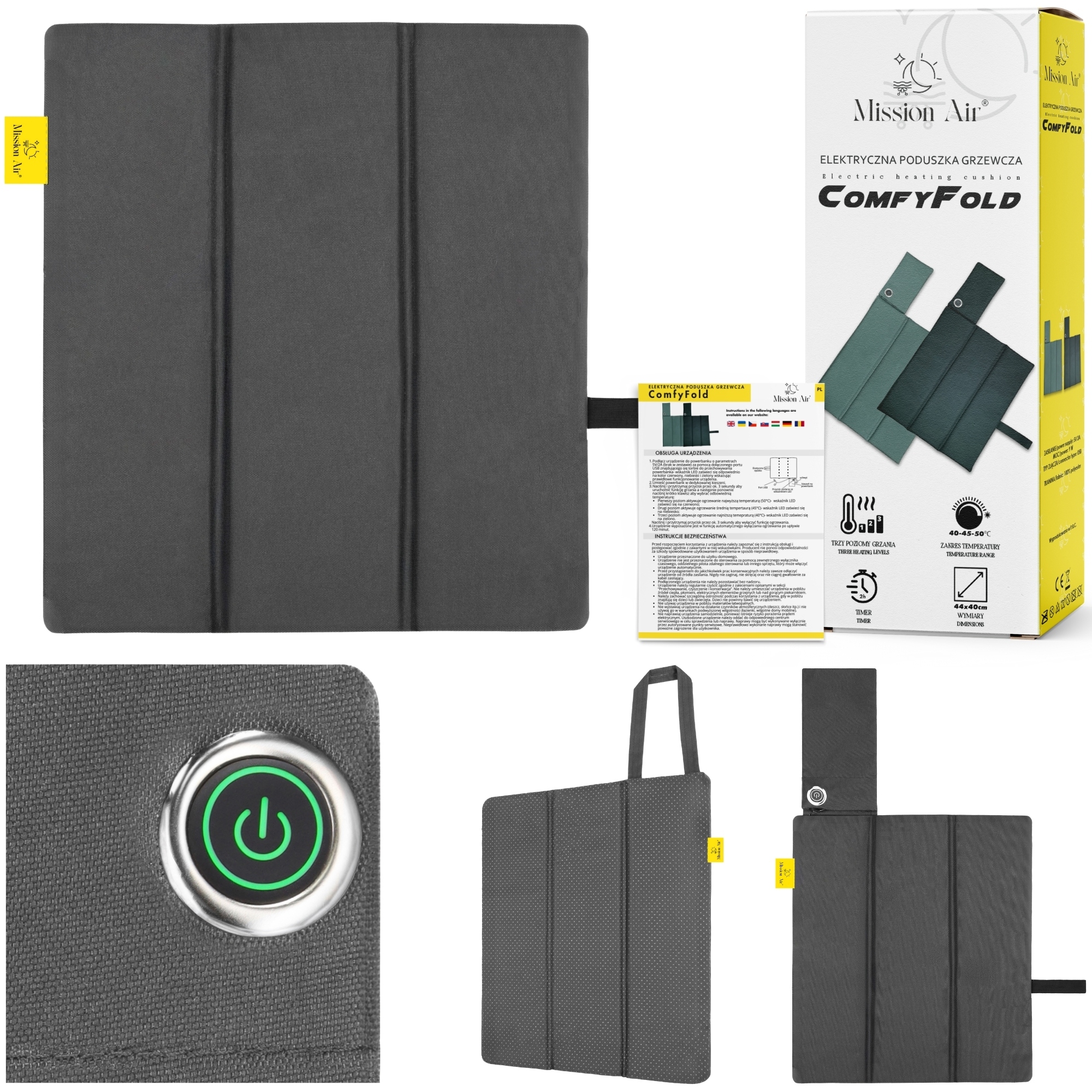 Elektryczna Składana Poduszka Grzewcza Na Krzesło stadionowa mata grzewcza