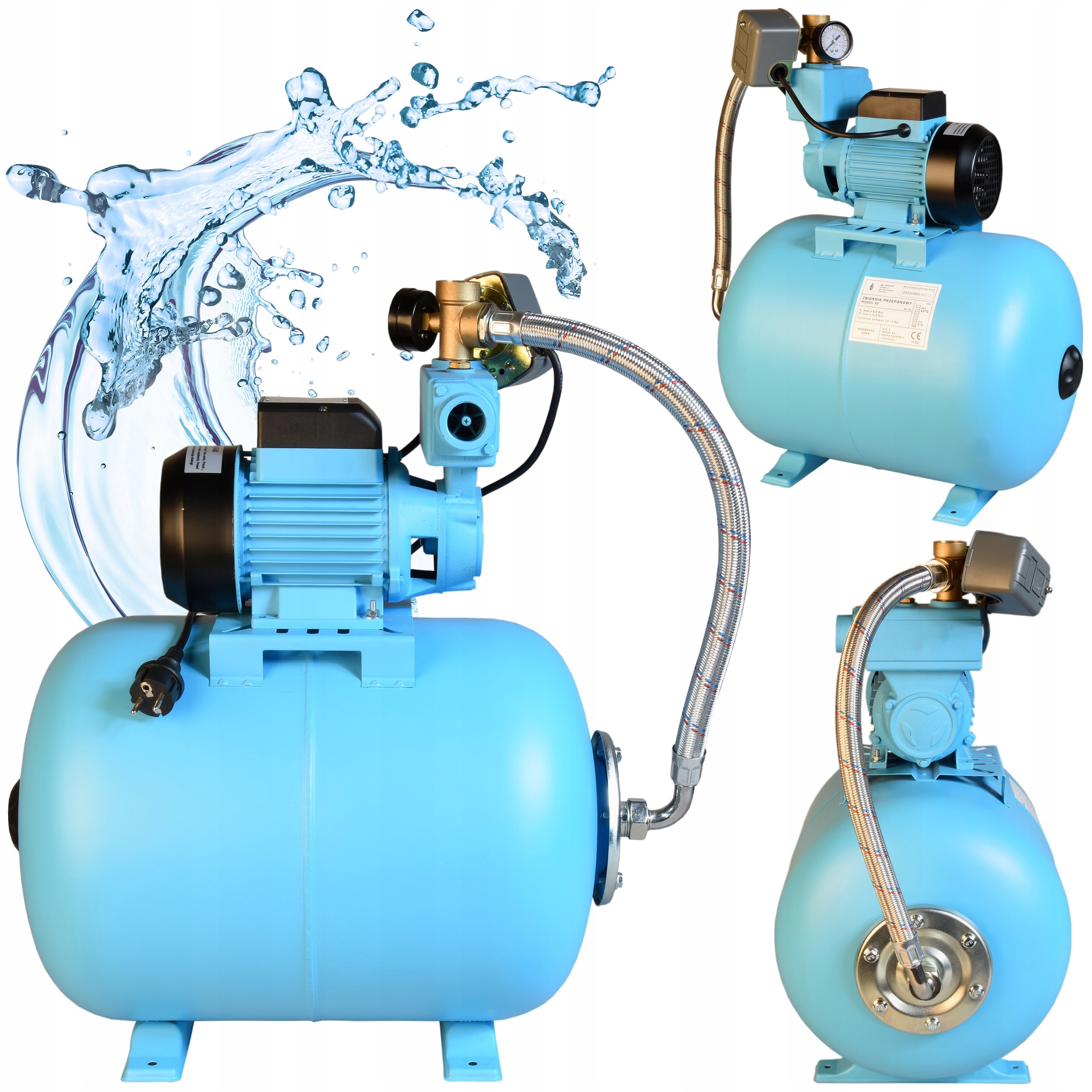 Hydrofor 50L Do Vody 750W Hydroforová sacia pumpa Komplet 3000 l/h Wz Wzp