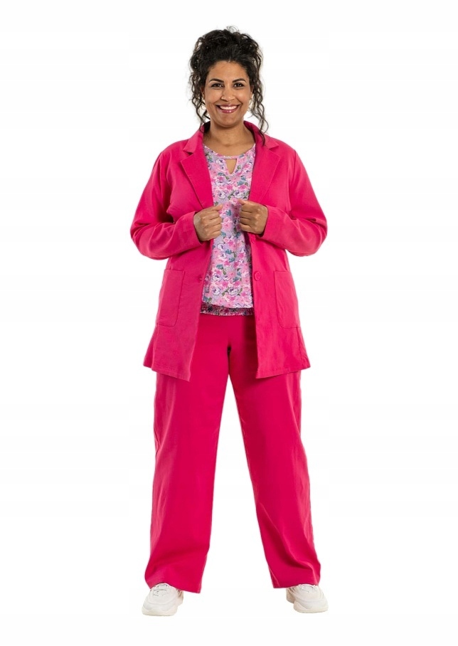 Studio Růžové Kalhoty S Rovnými Nohavicemi S812 52