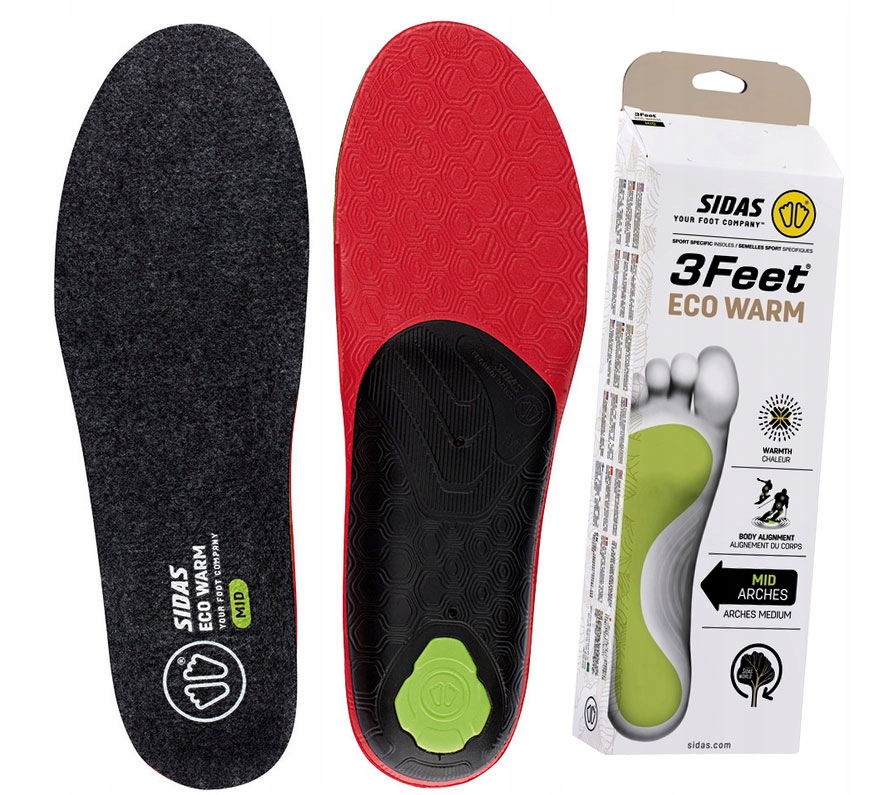 Vložky do bot Sidas 3Feet Eco Warm MID Xs (35-36)