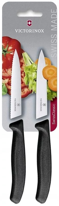 

Zestaw noży Victorinox gładki ząbkowany10cm czarny