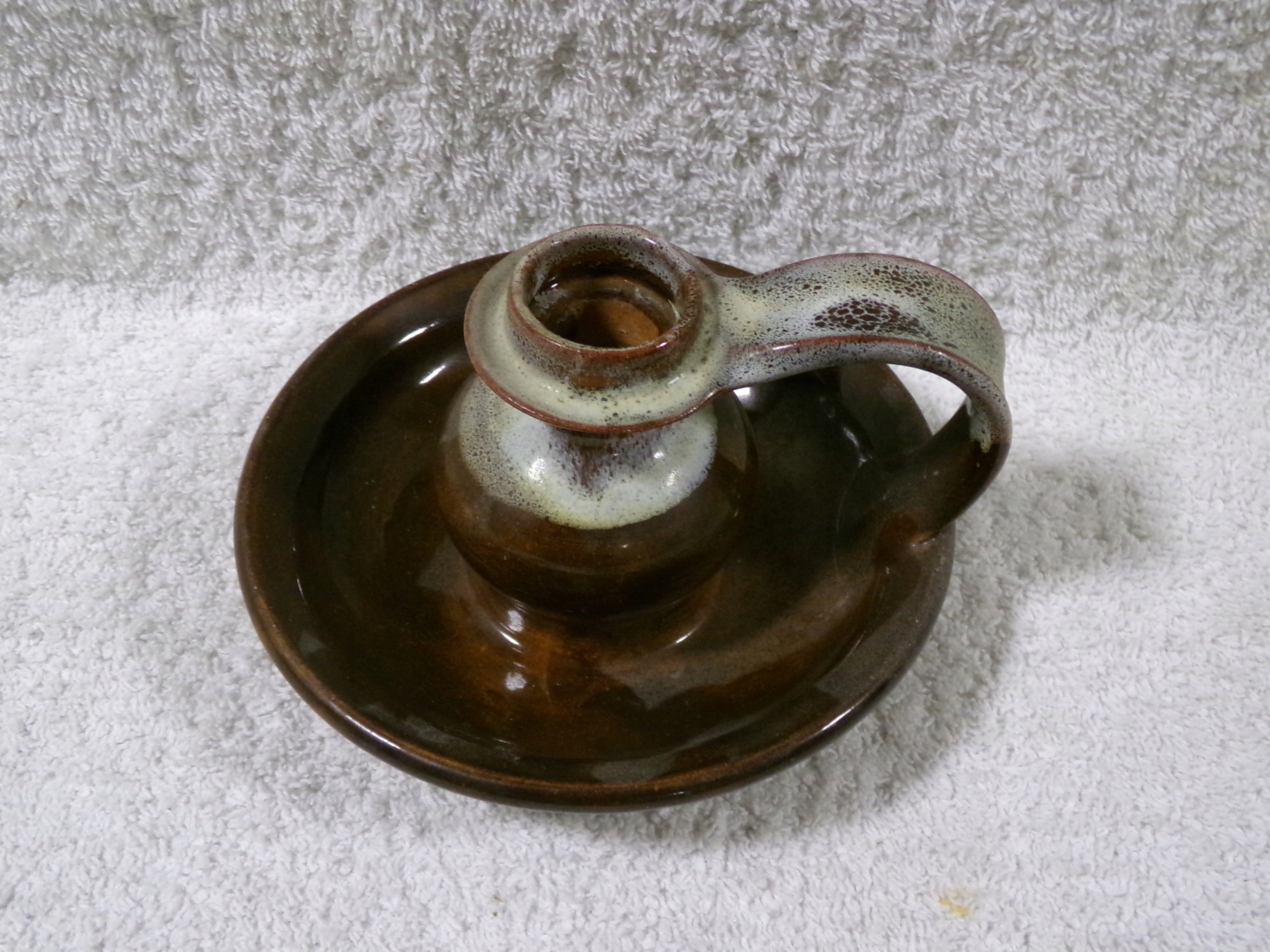 Ceramiczny kaganek -VINTAGE