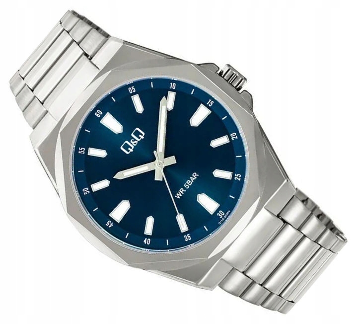 Pánské Sportovní Vodotěsné Hodinky 50 M Na Náramku Q&q Q11C-003P 42 mm