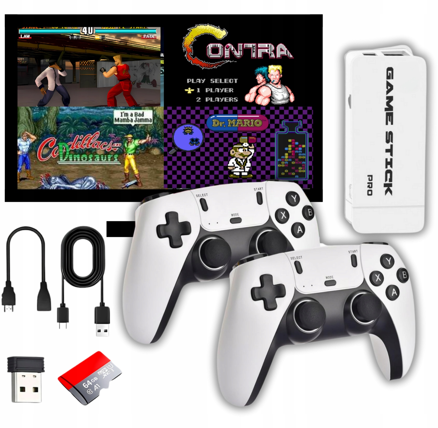 Konsola Retro M15 Plus Gra Telewizyjna Hdmi 20000 Gier 2 Pady 15 Emulatorów