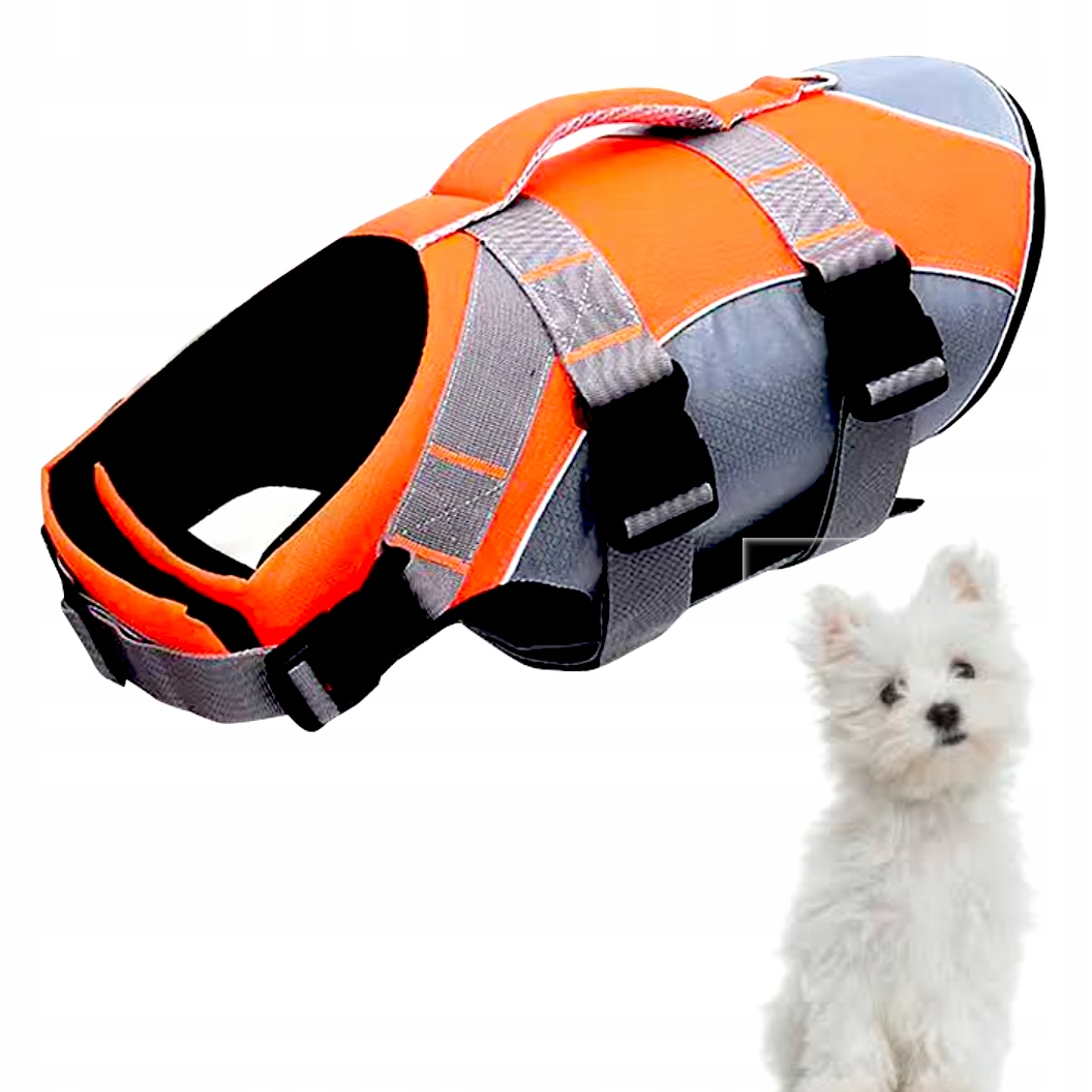 Levně Záchranná Vesta Pro Psa Do Vody Kapok Na Plavání Reflexní M do 46 CM