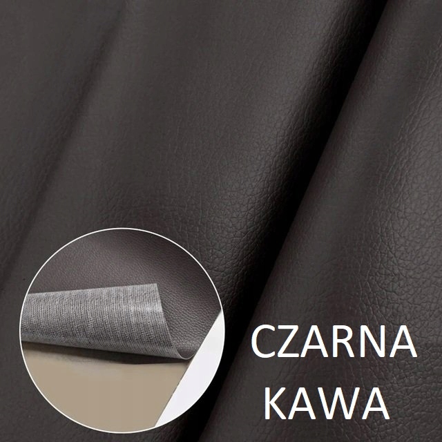 Samolepicí Záplata Kůže Záplata Černá Káva 50X50CM