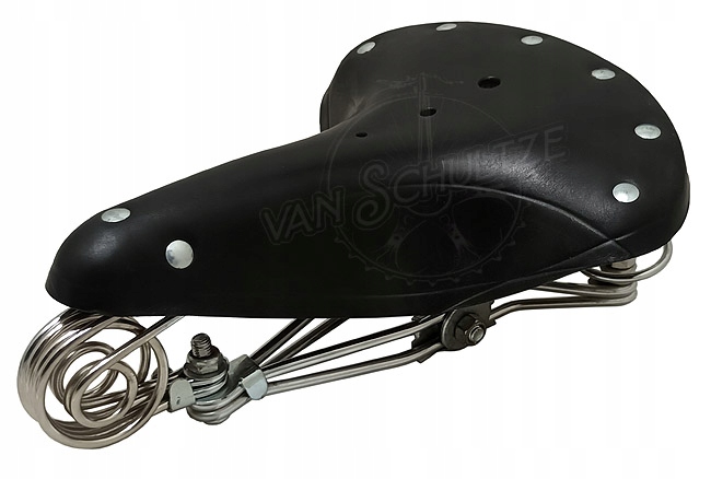 siodełko SKÓRZANE retro vanSCHULTZE Classic CZARNE