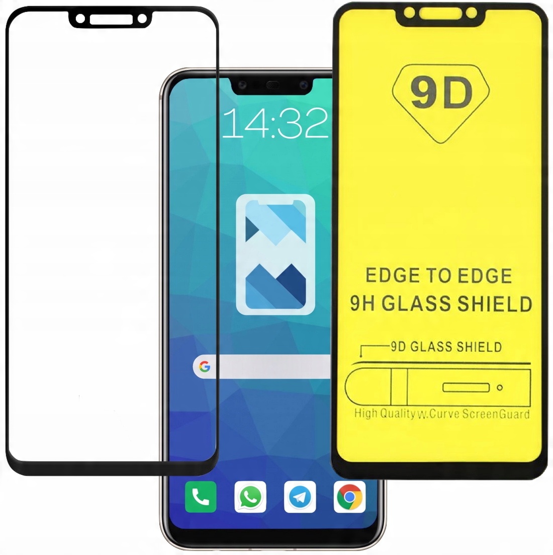 

Szkło Full Glue Cały Ekran do Huawei Mate 20 Lite