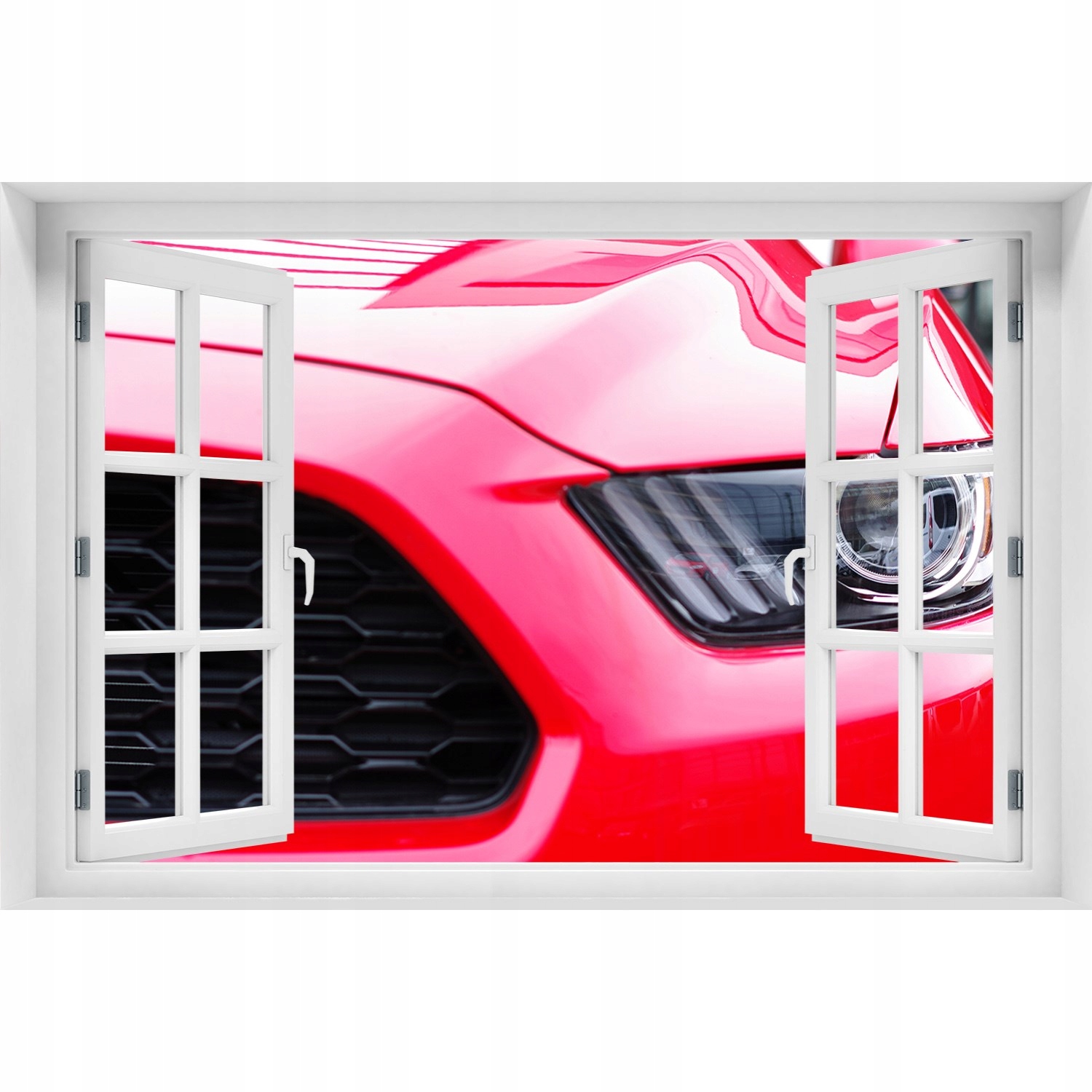 

Foto zdjęcie Naklejka na ścianę Czerwony mustang