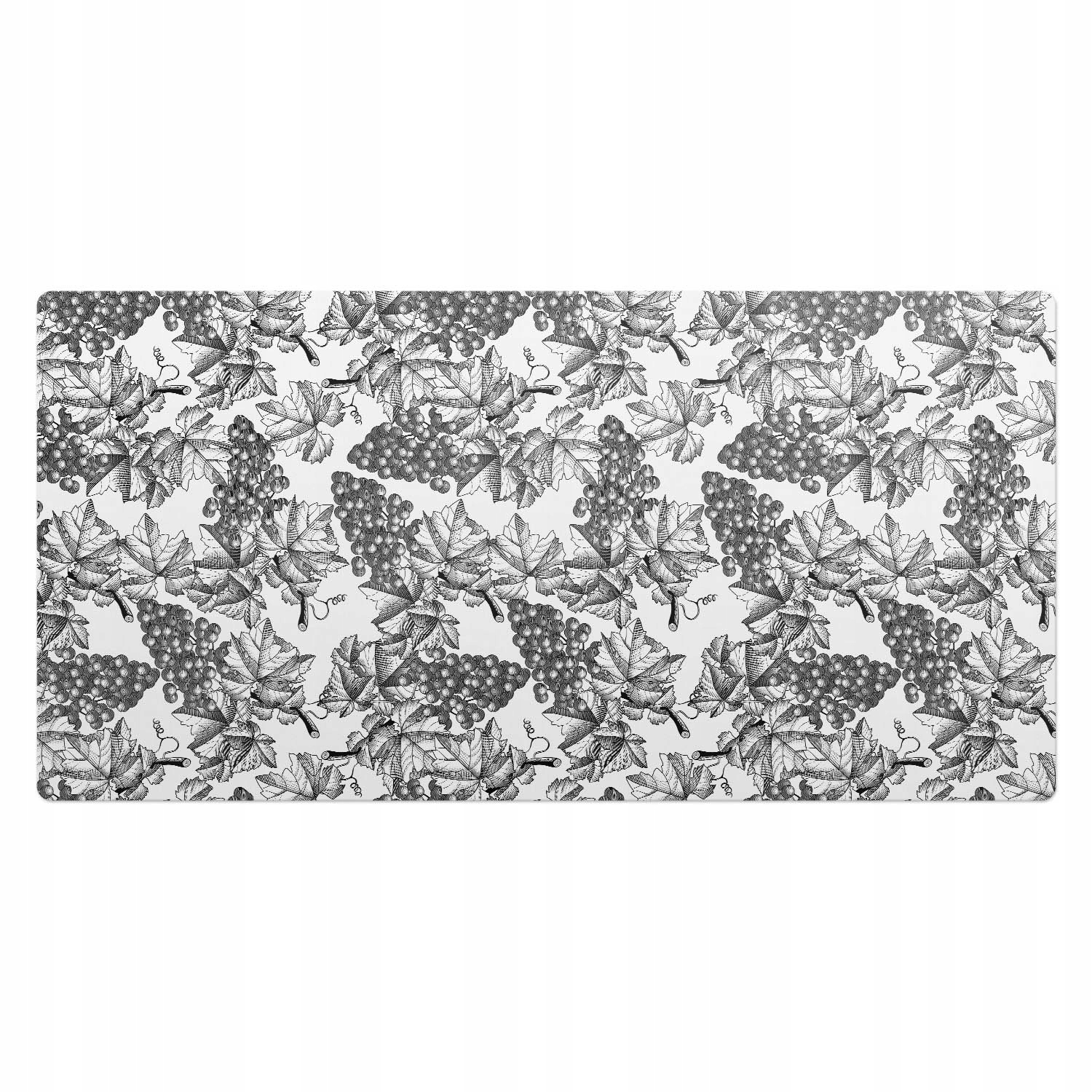 Protiskluzová podložka na psací stůl Motiv hroznů se zelenými listy 100 x 50 cm
