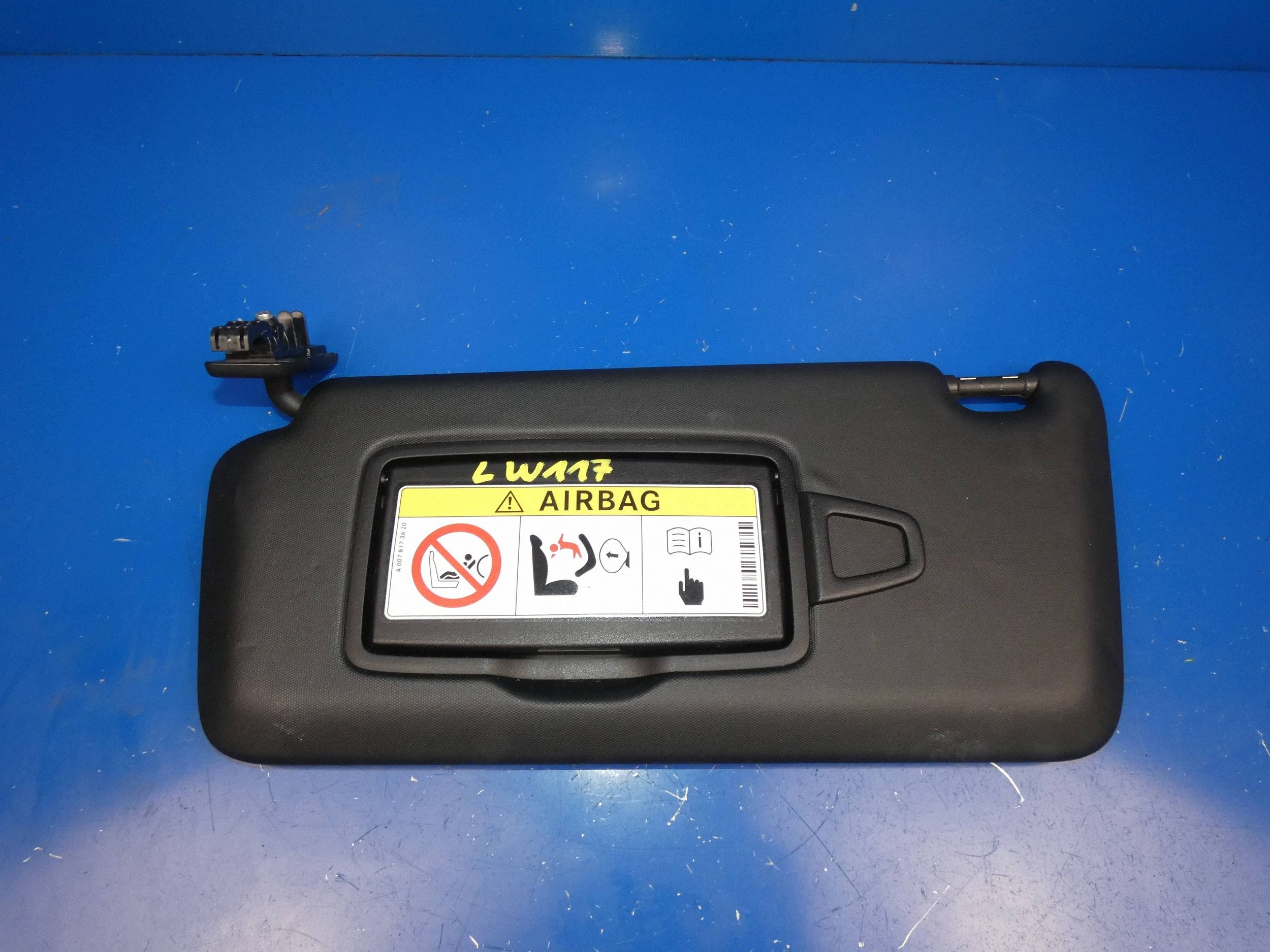 MERCEDES CLA W117 visor cover PRZECIWSLONECZNA left