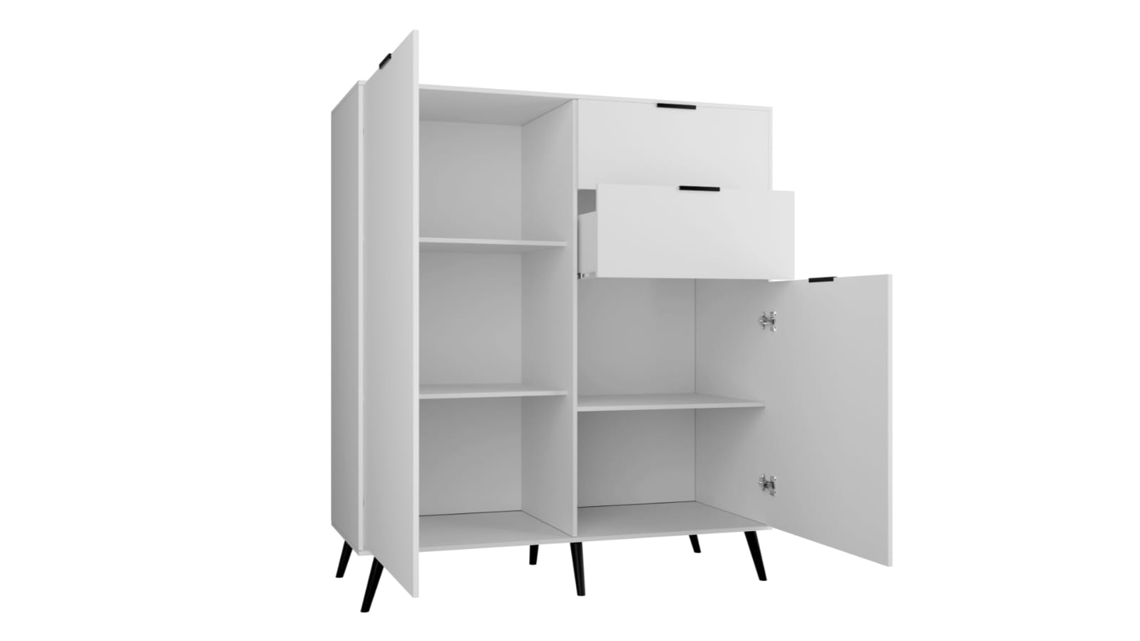 Komoda Lozanne 2D2S - Biały Mat Marka LuxeLiving