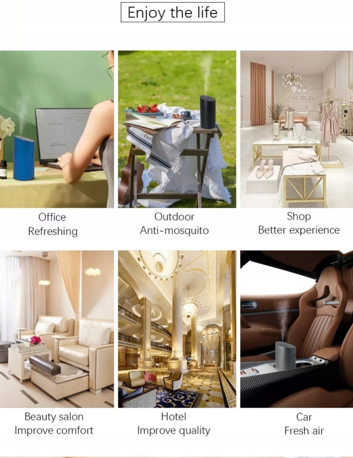 Nebulizatory do olejków eterycznych i dyfuzory Model AS012