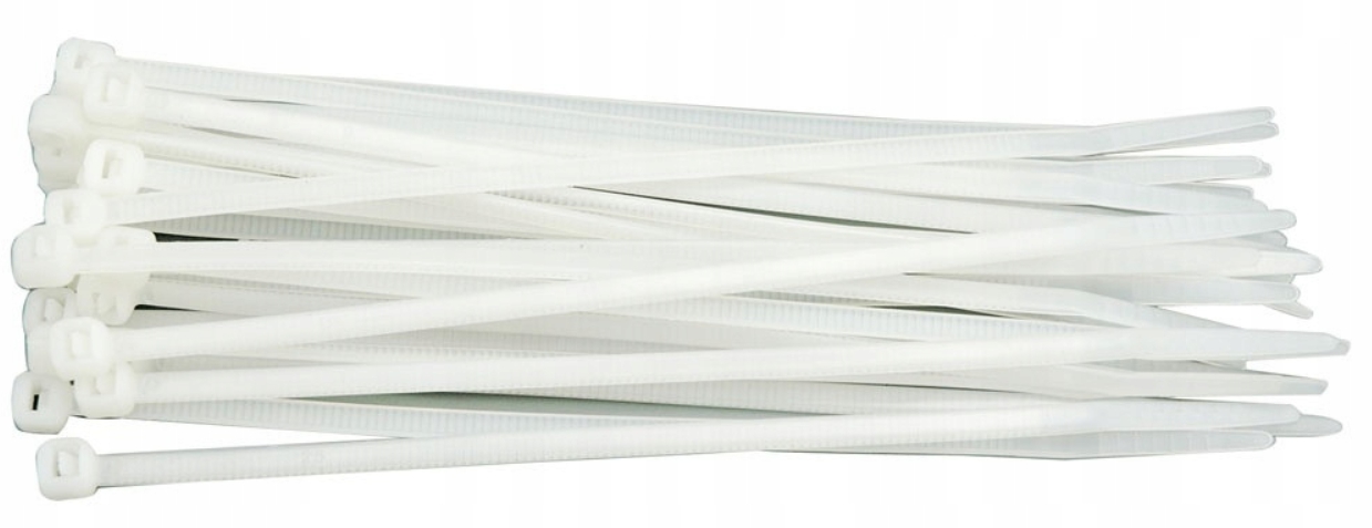 Opaska 100szt.kablowa 2,5x80 Biała mocna