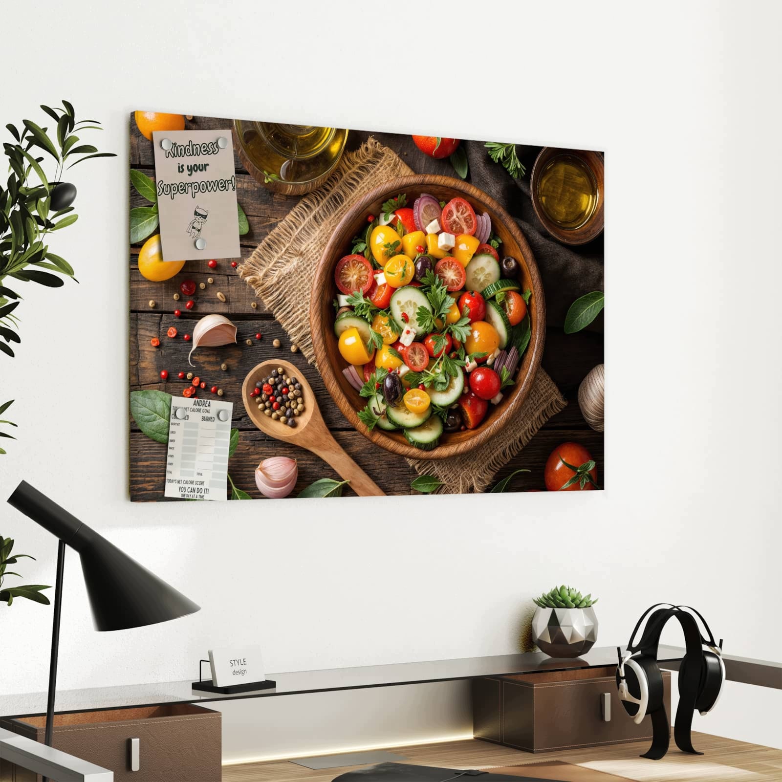 Magnetická tabule Šwiežy Salát warzywna 60 × 40 cm