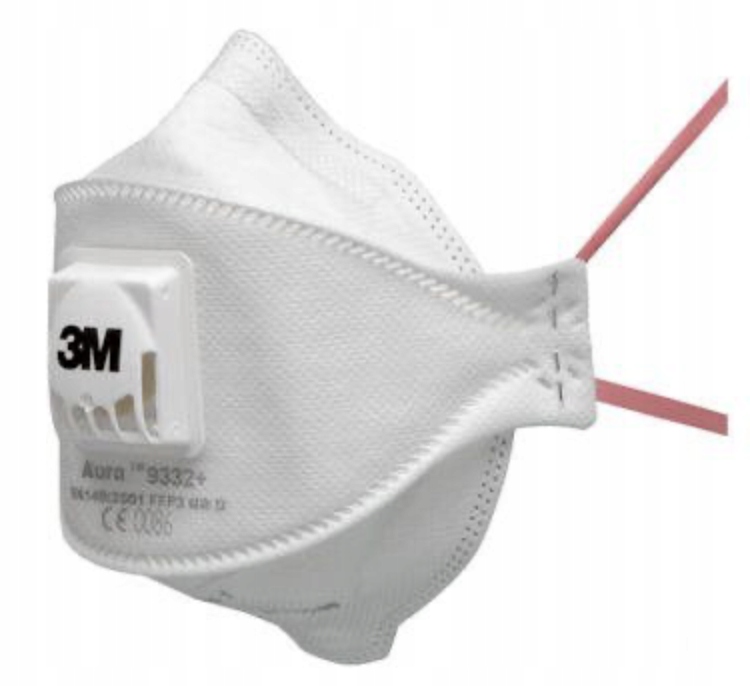 

Półmaska maska Ochronna filtrąca 3M Aura 9332 FFP3