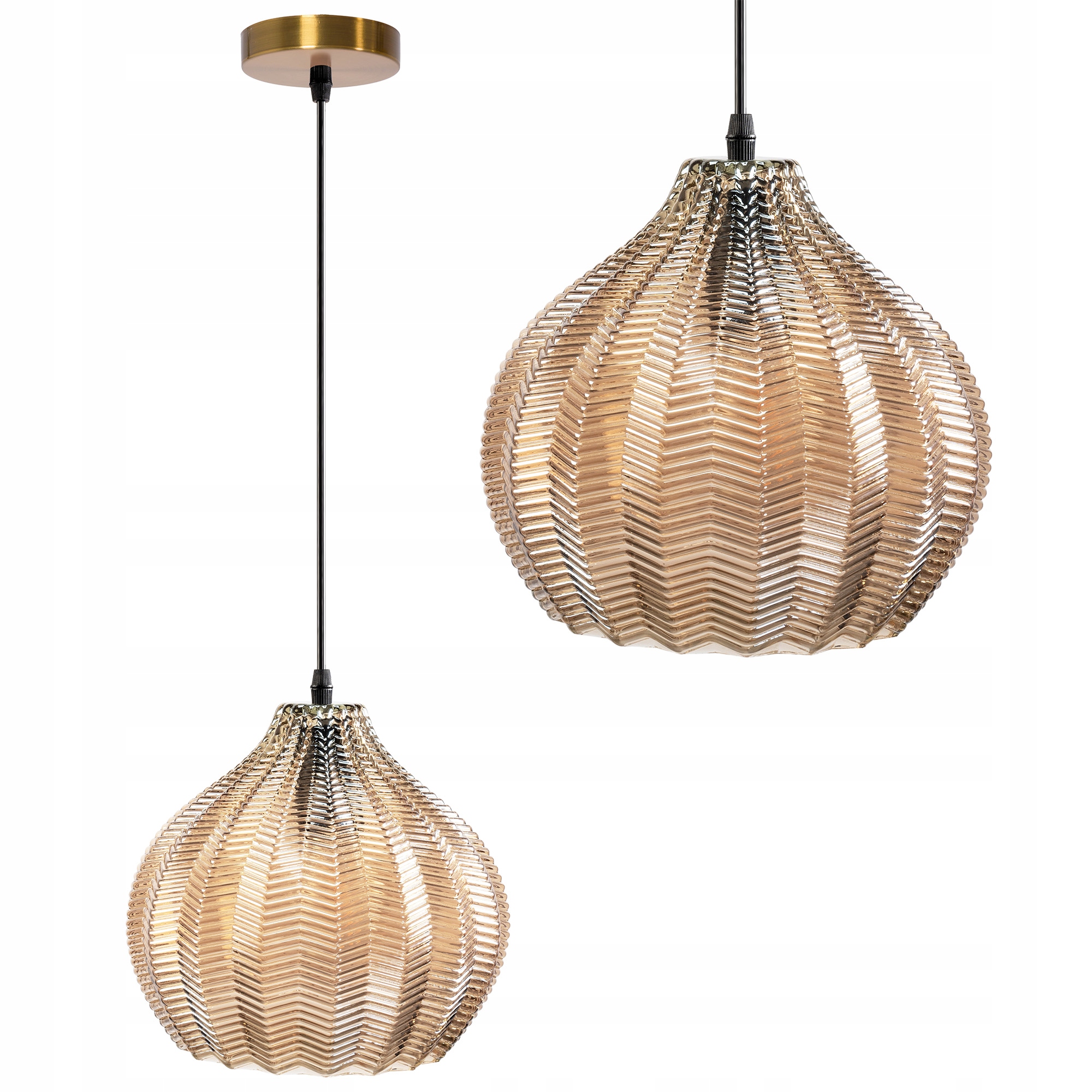 Závesná Stropná Lampa Z Retro Skla, Textúrované Sklo Do Obývacej Izby, Kuchyne